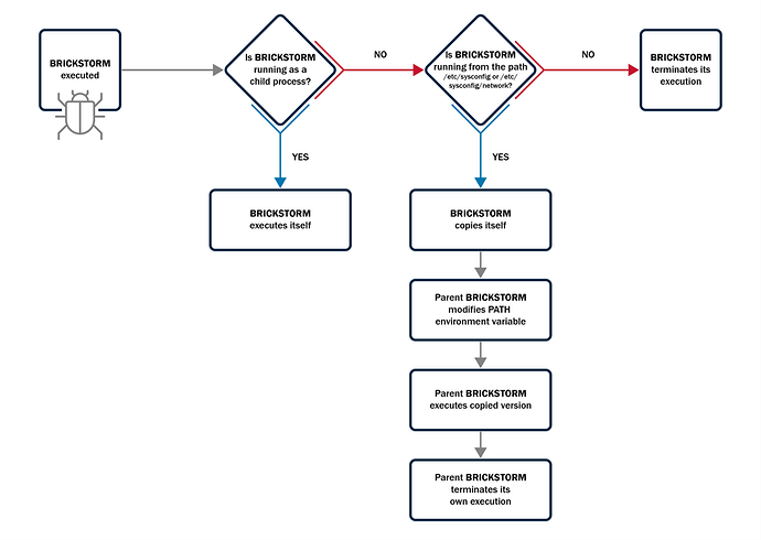 BRICKSTORM Operational Flow, Malware Initiation
